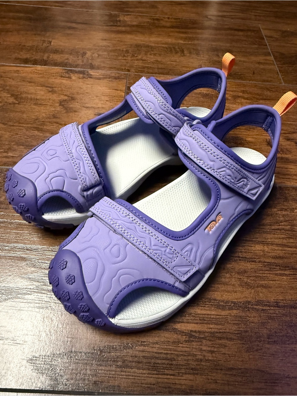 Teva Toachi Hydratrek Kids Lavender Sport Sandal with Hook and-Loop Size 4